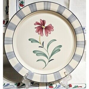 Lenox Poppies on Blue Botanical Accent Luncheon Plate